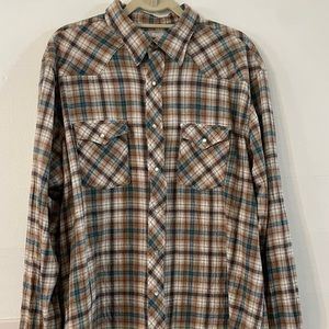 Men’s 2XL Wrangler Wrancher Flannel Shirt